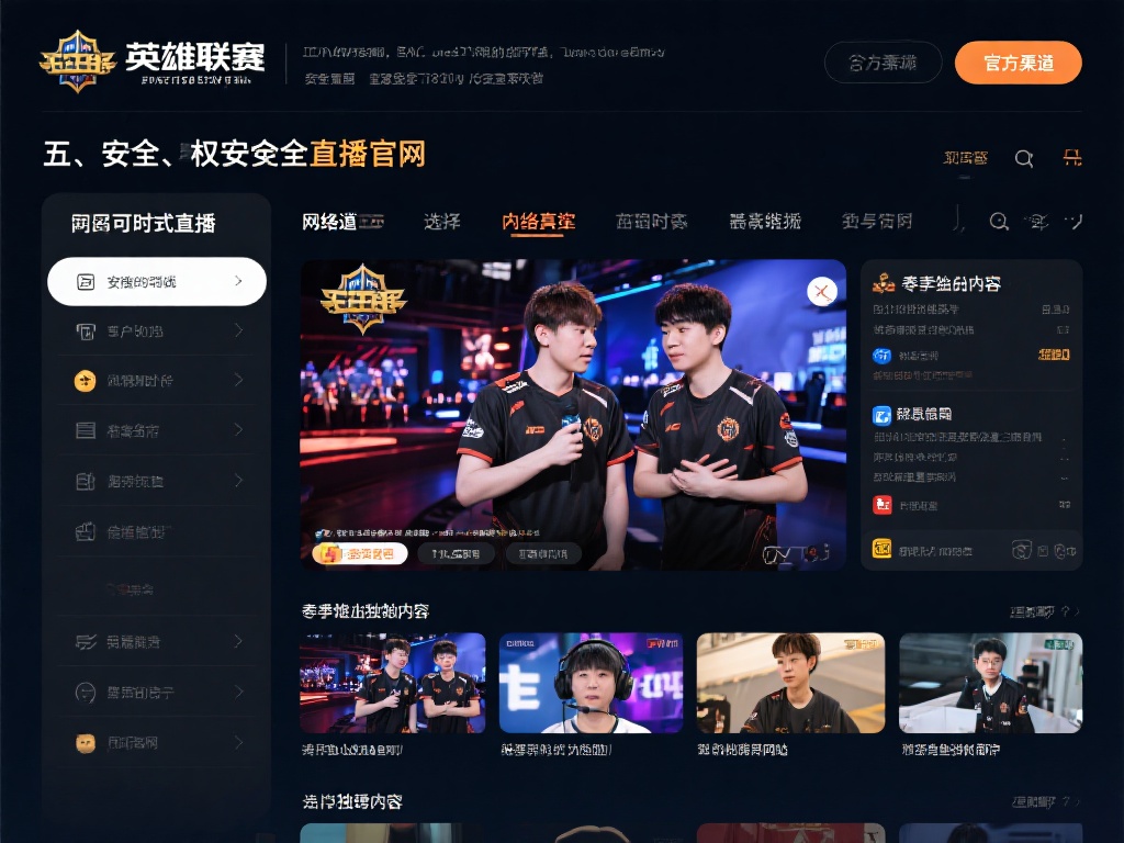 英雄联盟赛事直播官网，随时随地畅享电竞顶级盛宴！